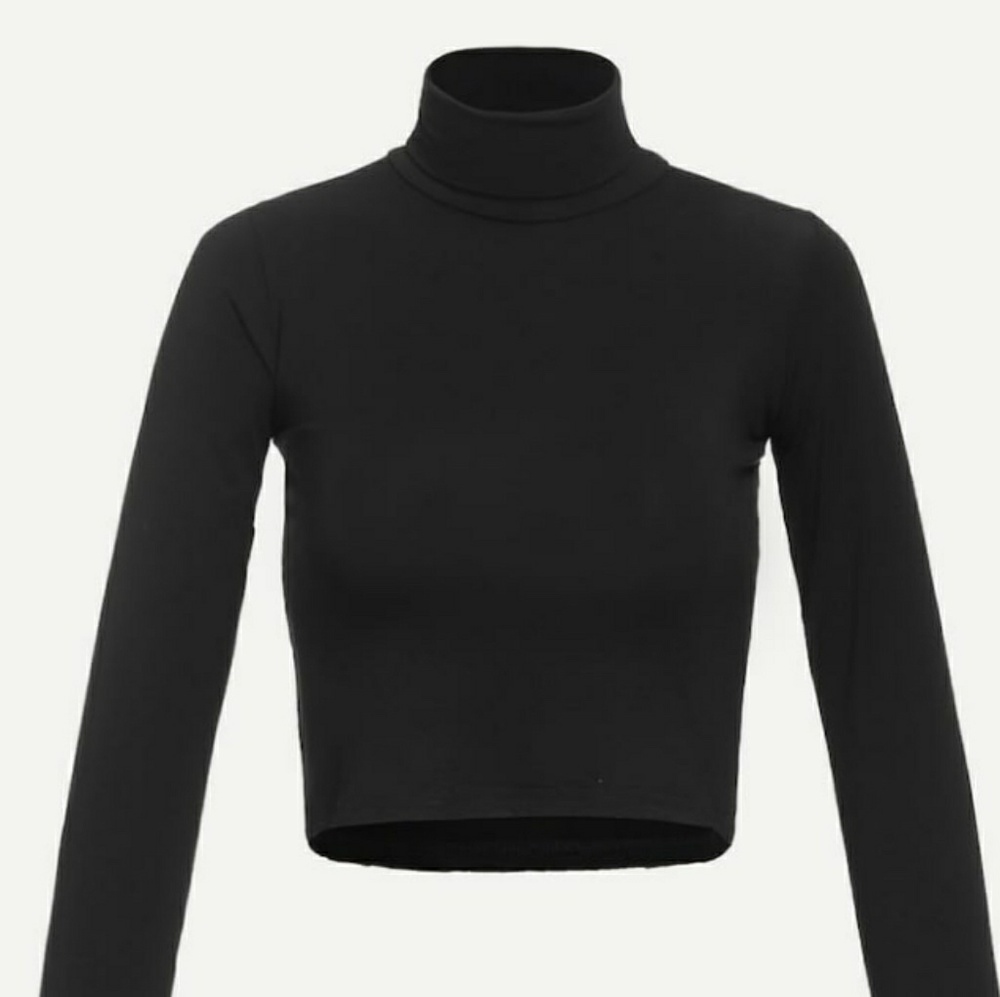 Turtleneck crop top